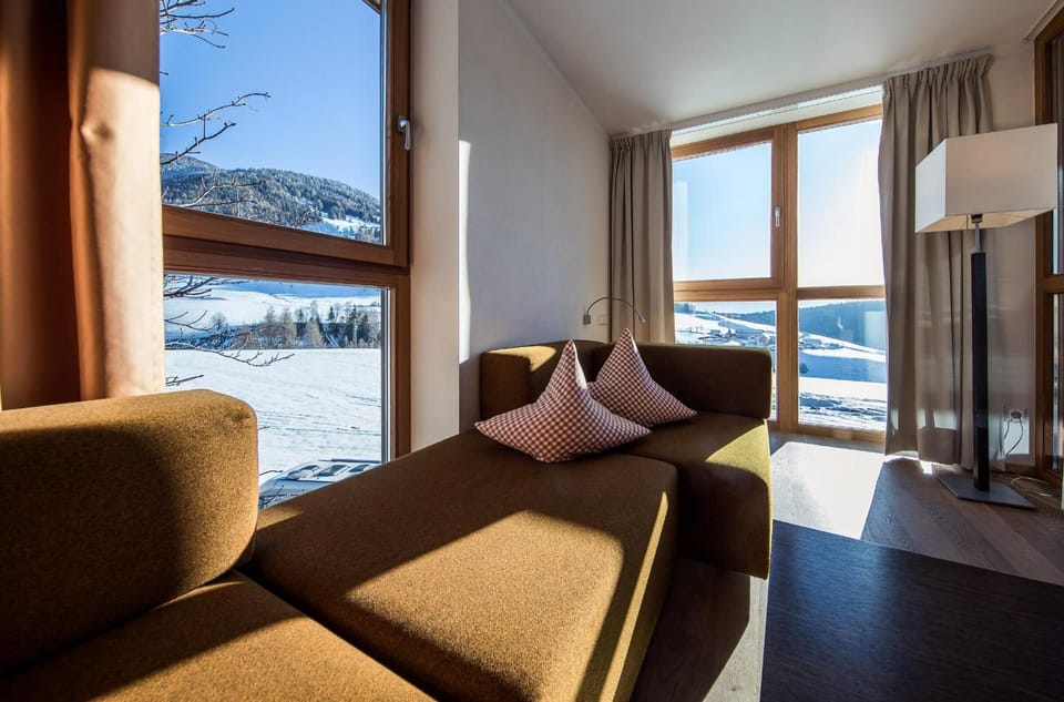 Superior Double Room, Mountain View | Living room | LCD TV