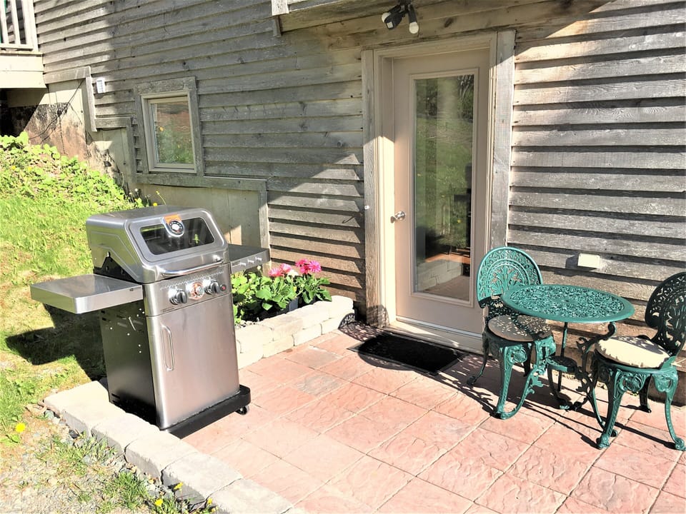 Patio with propane BBQ