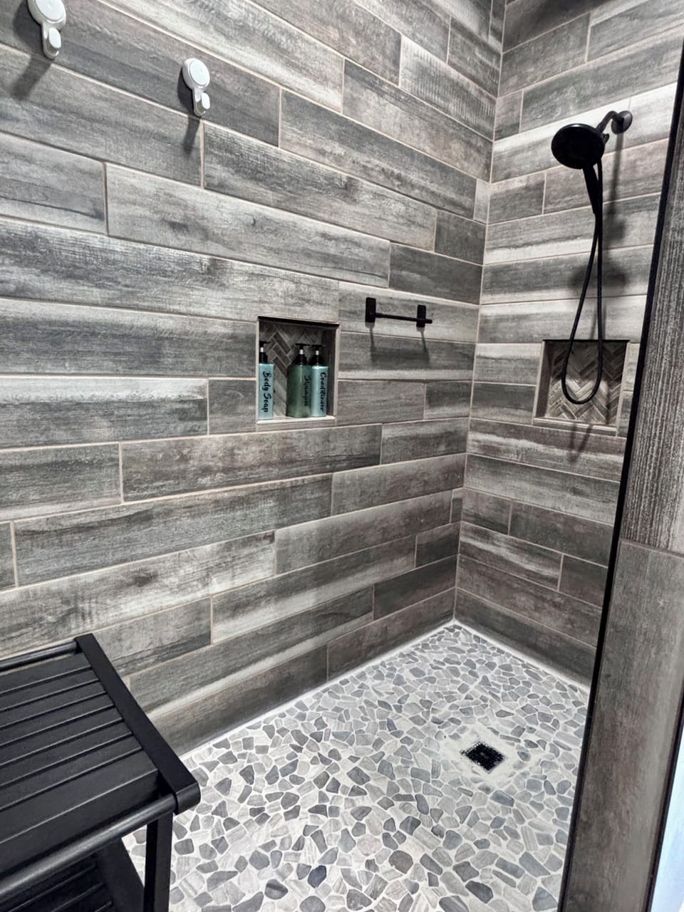 Immerse yourself in the rejuvenating walk in rain-shower. With our demand hot