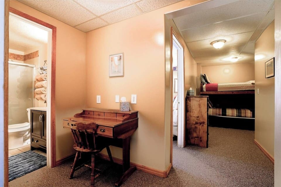 Basement, Bathroom and Twin Bunk Beds