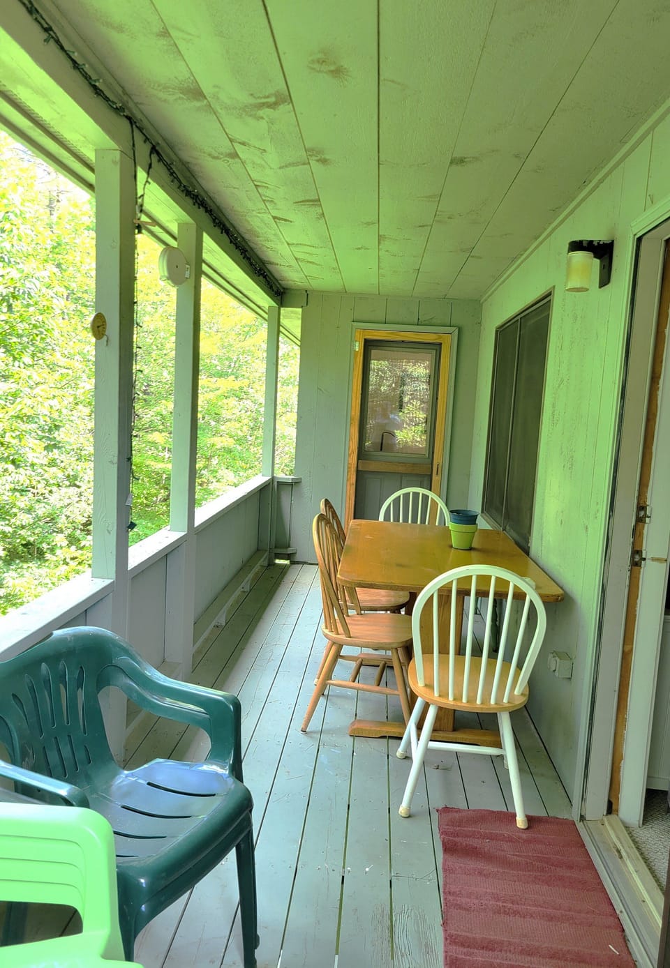 Deck from master bedroom to living area