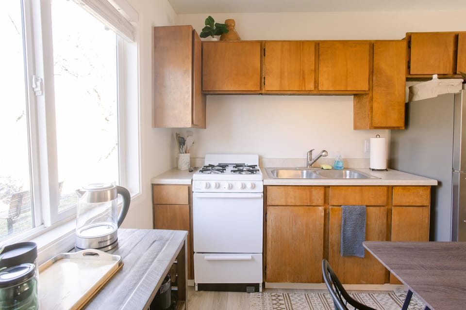 Prepare your favorite meals with ease in our fully equipped kitchen – stocked with everything you need!
