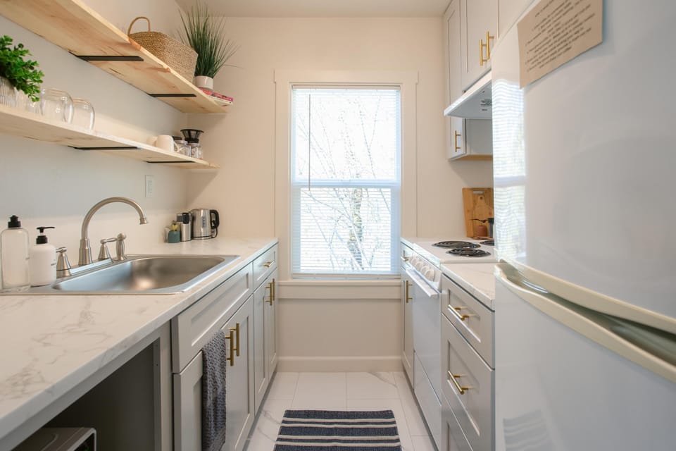 Unleash your inner chef in our fully equipped kitchen, featuring all the tools and appliances you need to prepare meals with ease and convenience.