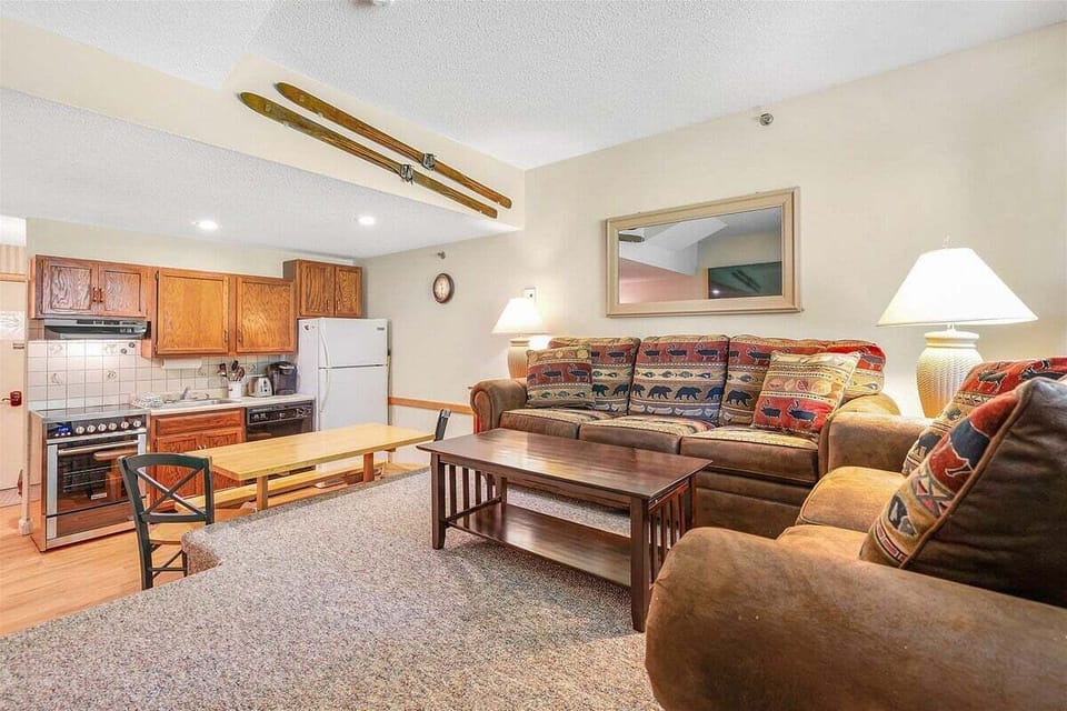 Living, dining, kitchen area