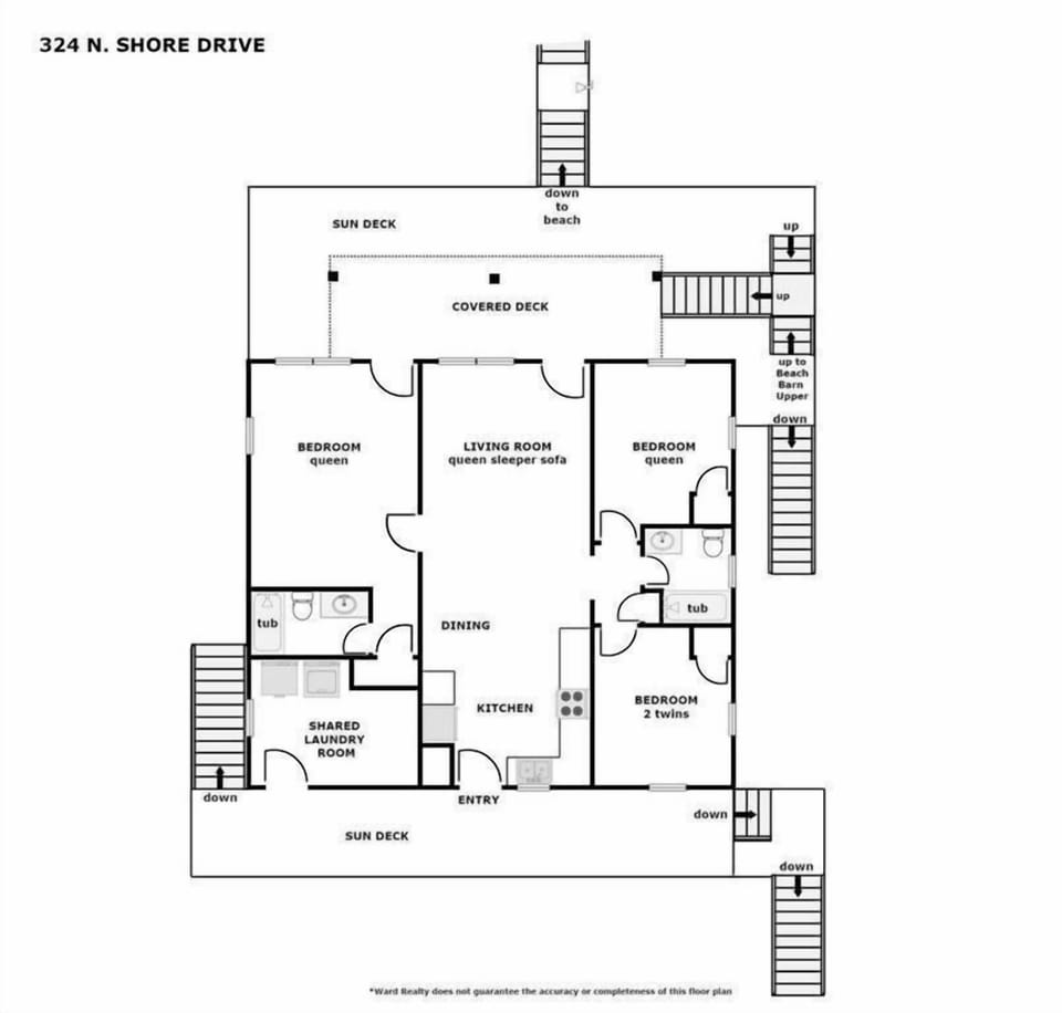 Beach Barn Lower Floor Plan