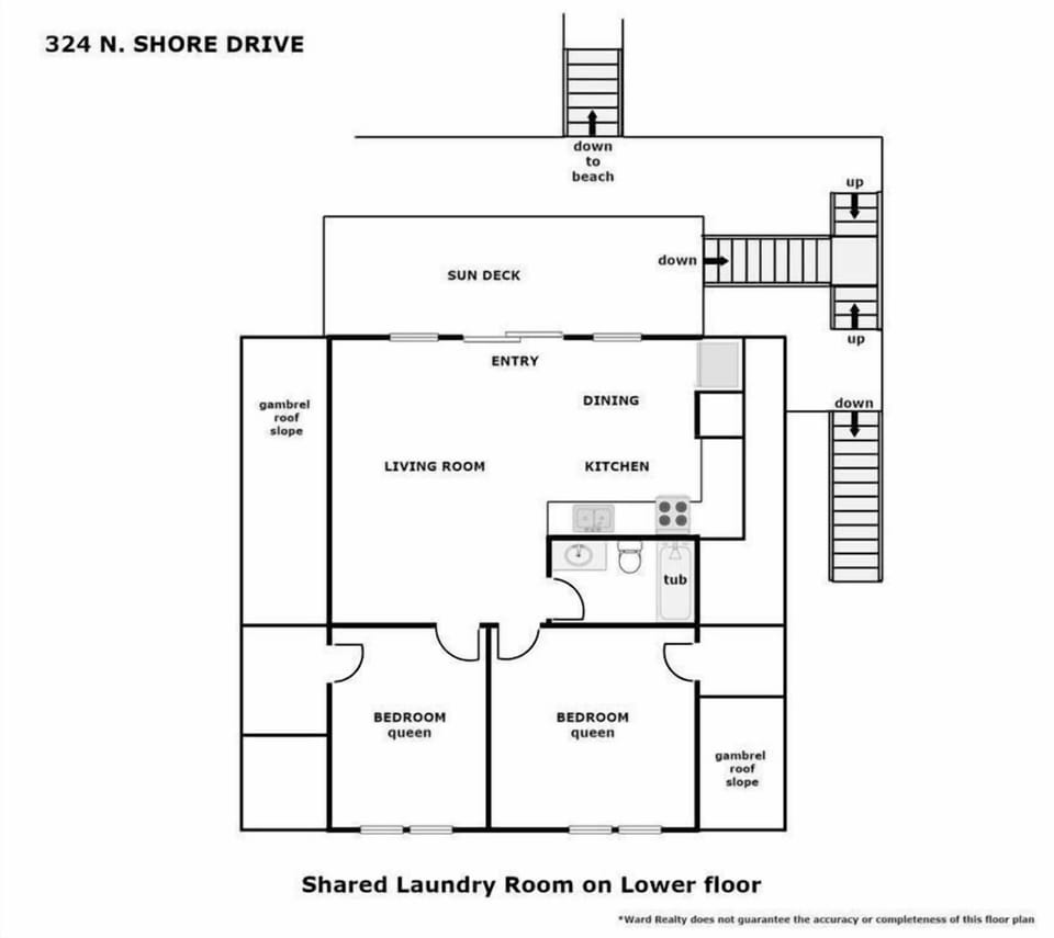 Beach Barn Upper Floor Plan