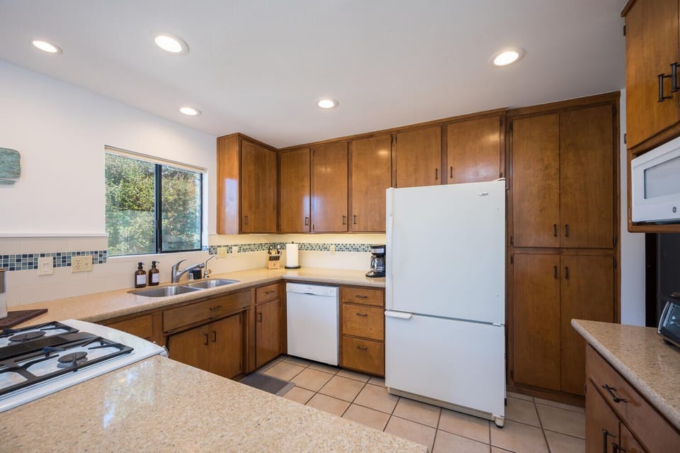 Open kitchen.
