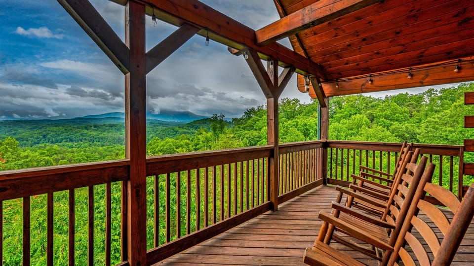 Morning coffee with a view that goes for miles