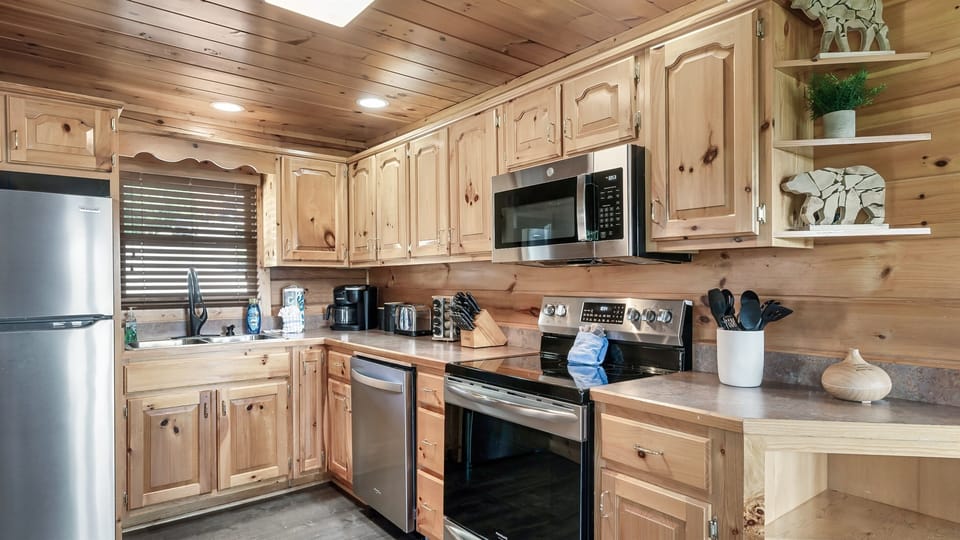 Fully stocked kitchen — skip the restaurant lines