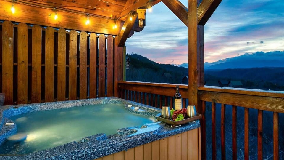 Soak under the stars with nothing but mountains ahead