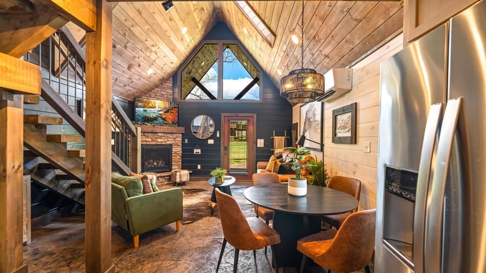 Comfortable seating in this open floor plan