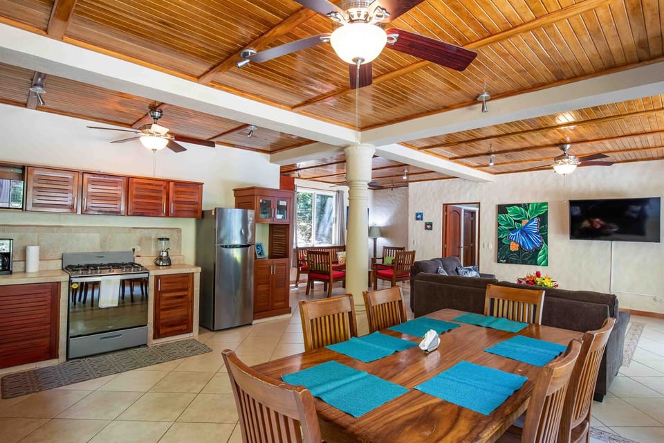 Dining and kitchen flow together for seamless shared moments