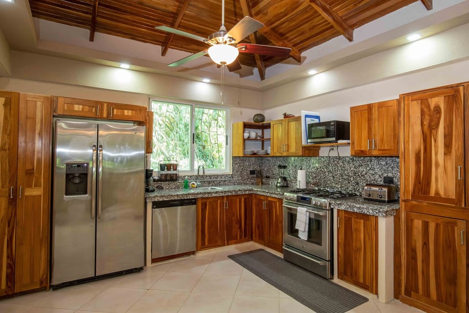 A thoughtfully designed kitchen combining style and functionality.