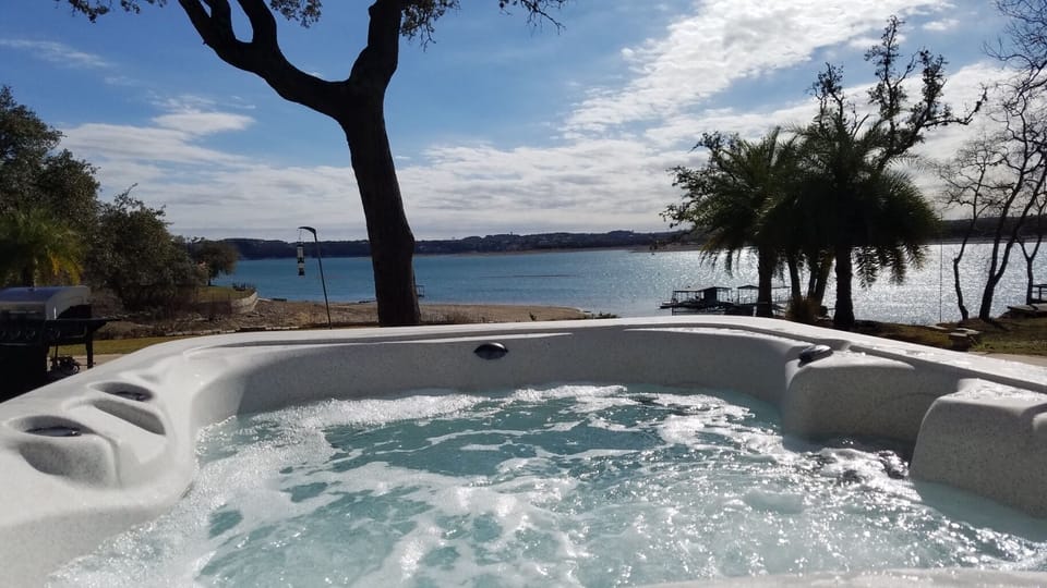 Relaxing view from the spa