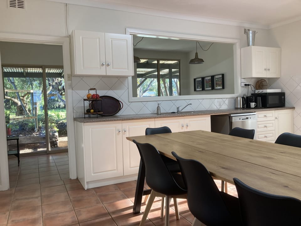 Kitchen into sunroom