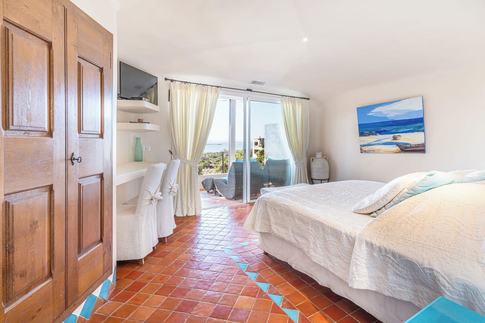 Superior Room, 1 King Bed, Terrace, Sea View | Free minibar, individually furnished, desk, laptop workspace