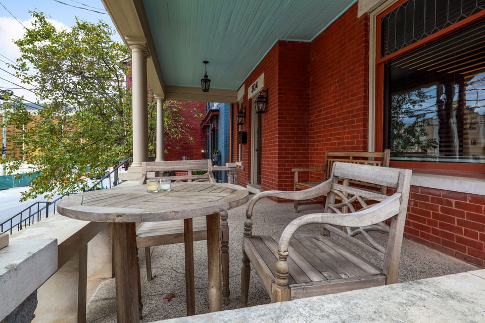 Front Porch with Stunning City Views to the North.