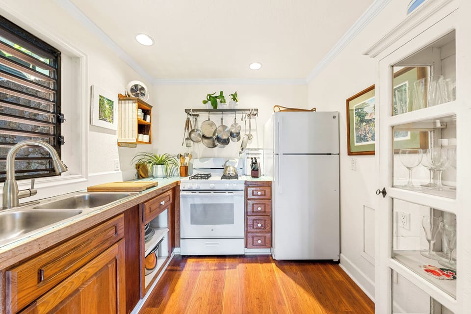 Kiitchen is located off Living Area