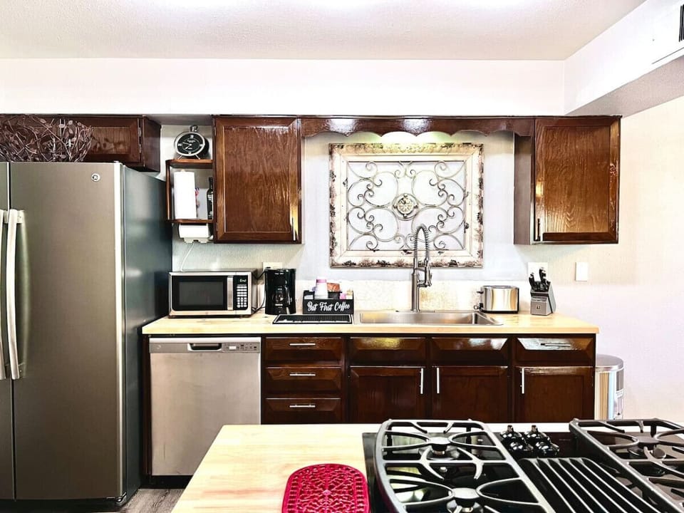 Spacious Kitchen with Upgraded Stainless Steel Appliances