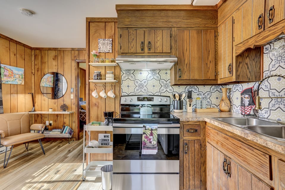 The space is flooded with natural light