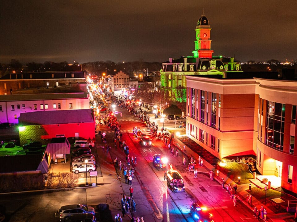 Downtown lights and local events bring the city to life - experience Noblesville’s vibrant community year-round.