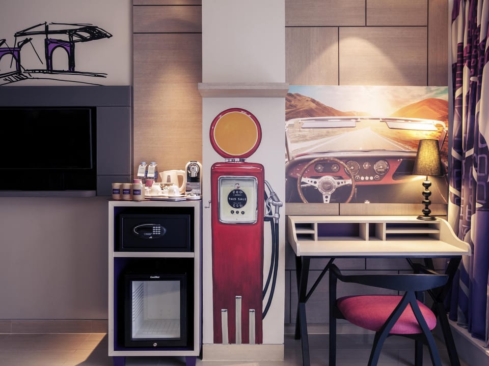 In-room safe, desk, iron/ironing board, free cribs/infant beds