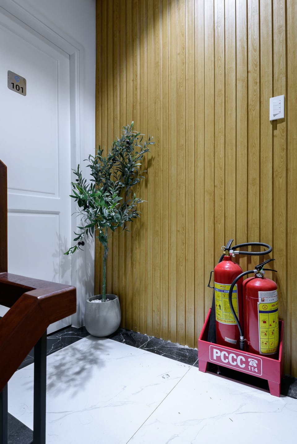 Interior entrance