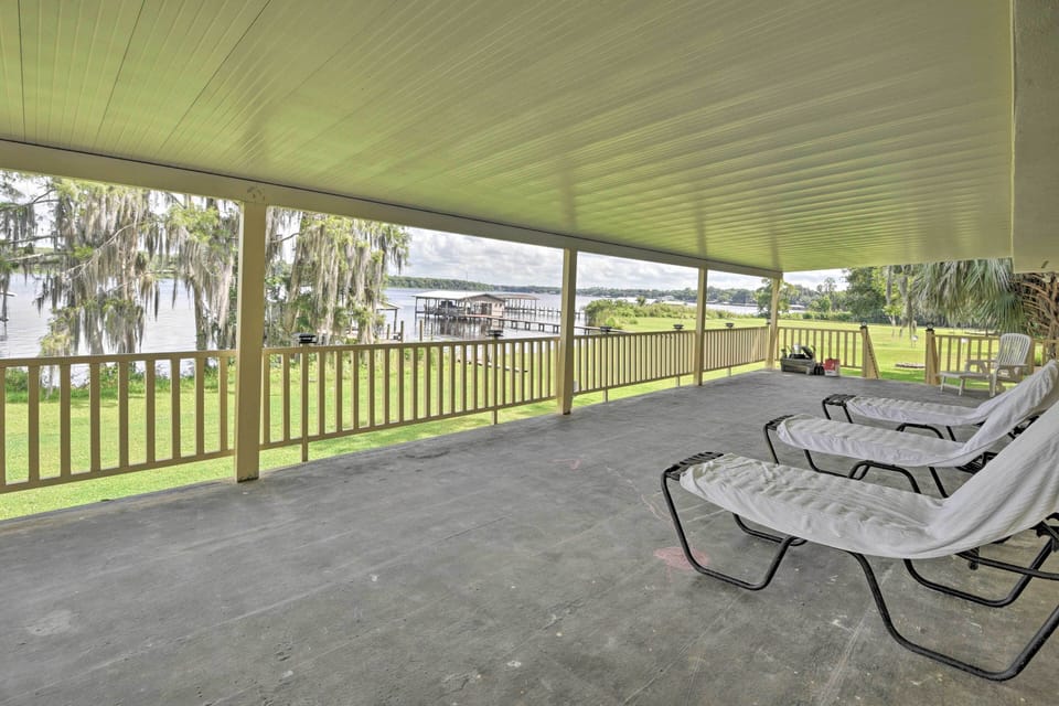 Covered Balcony | 2 Private Docks | Swimming Access