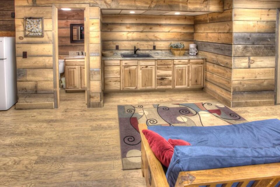 Small kitchenette on lower level