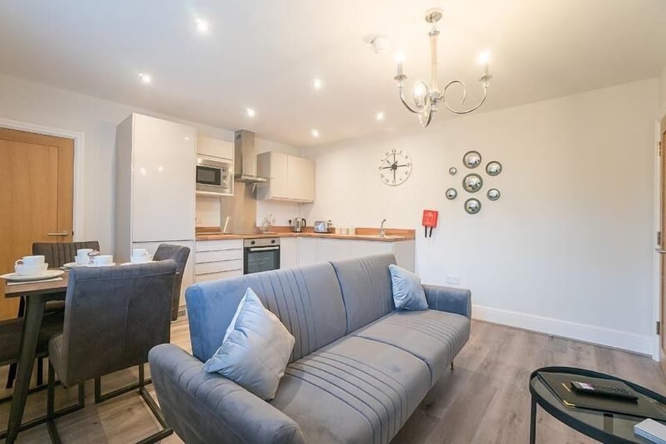 Apartment, 1 Bedroom | Living area | 55-inch Smart TV with digital channels, TV