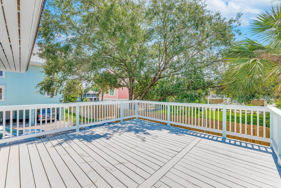 2nd Floor Deck off sun room overlooking grounds
