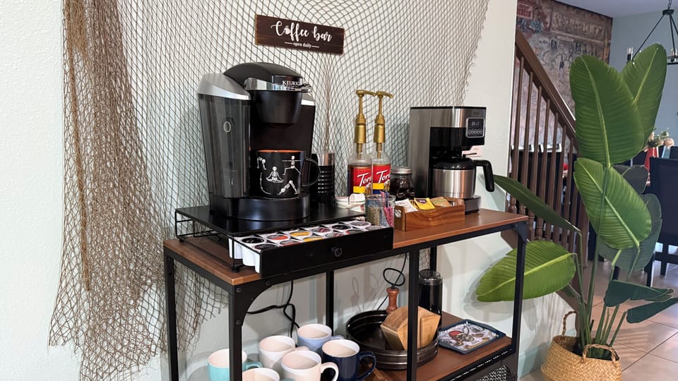 Our coffee bar for you to enjoy