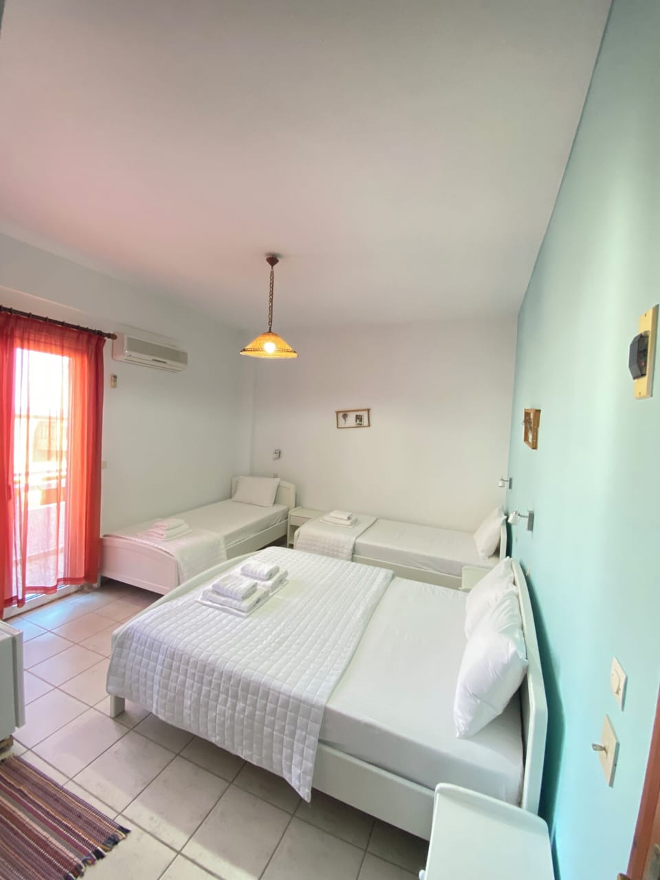 Quadruple Room, Balcony, Partial Sea View | Premium bedding, individually decorated, free WiFi, bed sheets