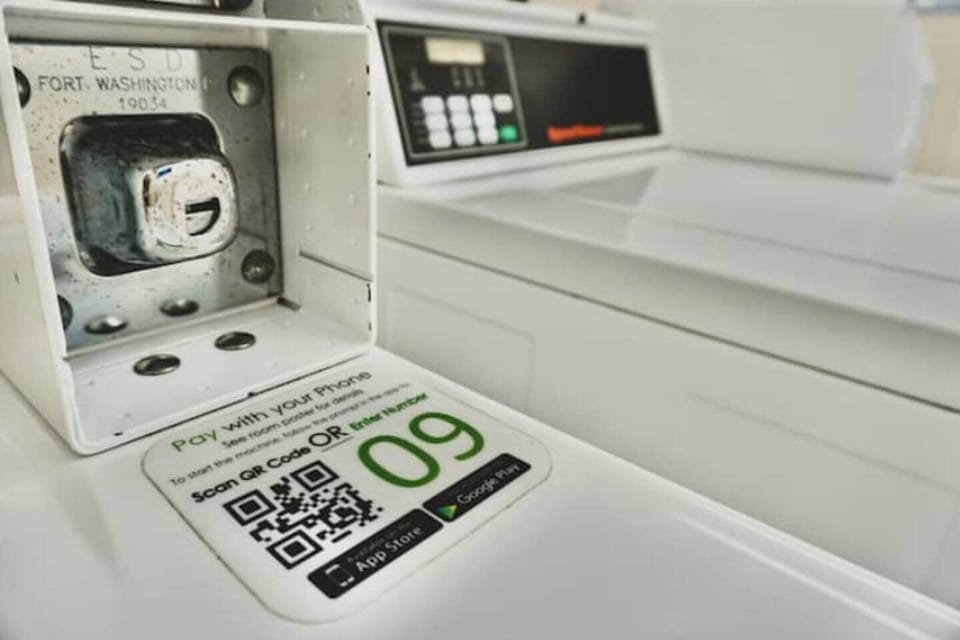 Smart washer and dryer available.