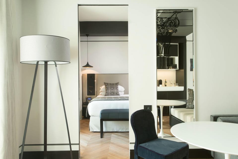 Premium bedding, down comforters, memory foam beds, minibar
