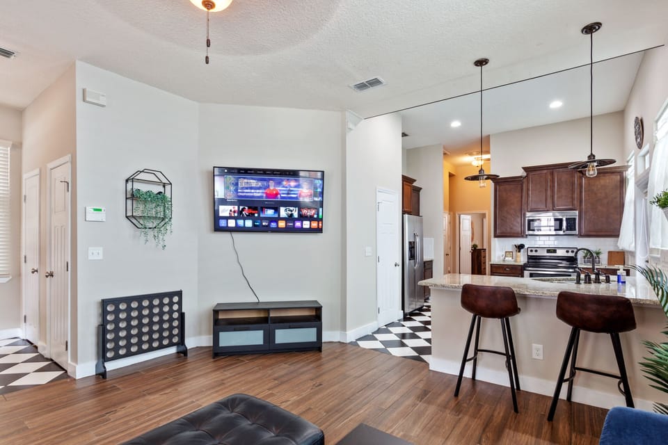 Living area and smart tv 