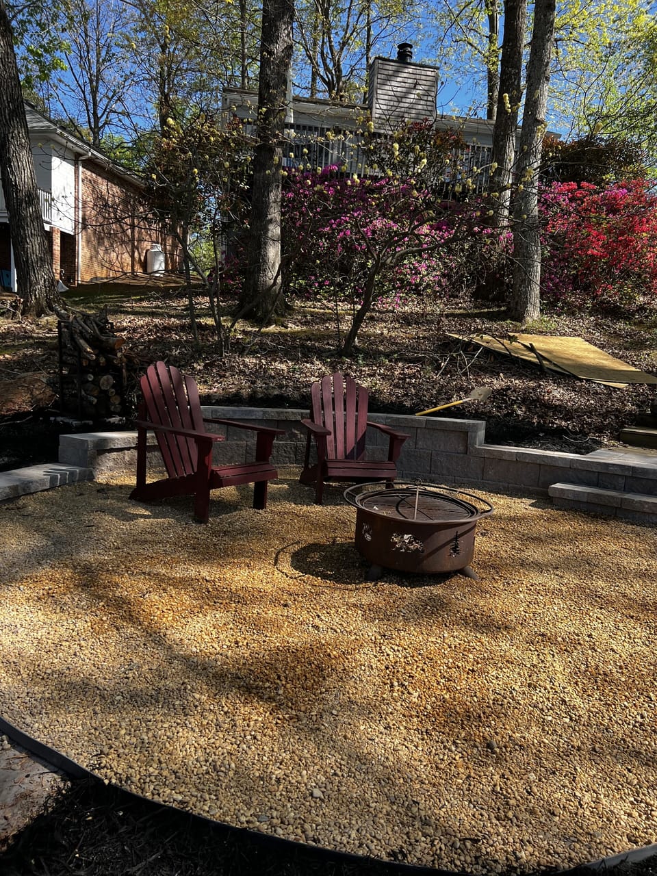 Newly completed fire pit!!