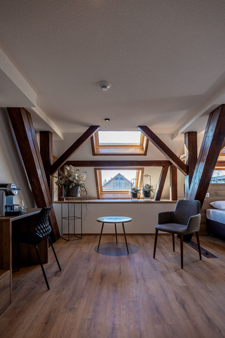 Superior Double Room | Living area | 40-inch LCD TV with cable channels, TV, heated floors