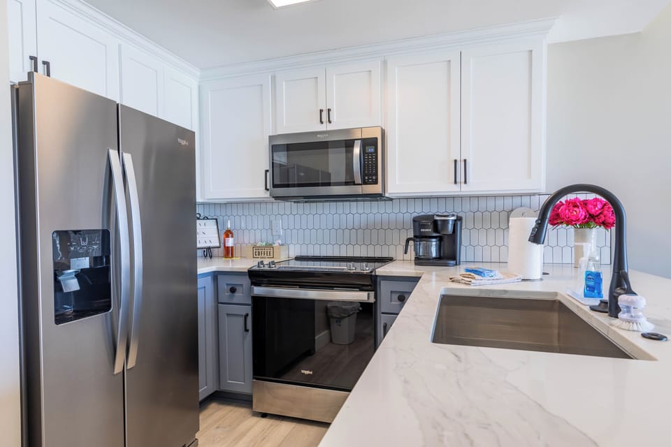 Fully stocked kitchen