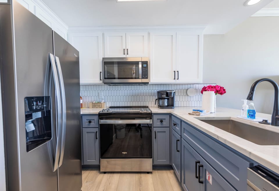 Fully stocked kitchen