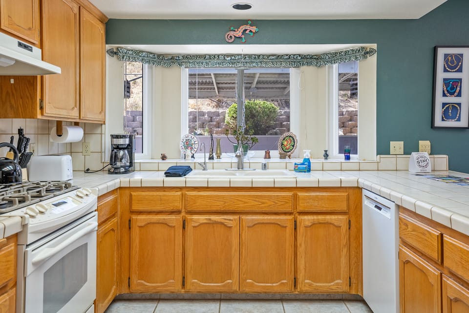 Lots of Counter Space, Gas Range and Oven