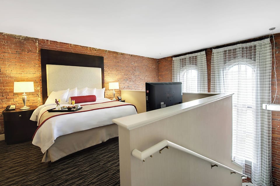 Loft, 1 King Bed with Sofa bed | Premium bedding, down comforters, pillowtop beds, in-room safe