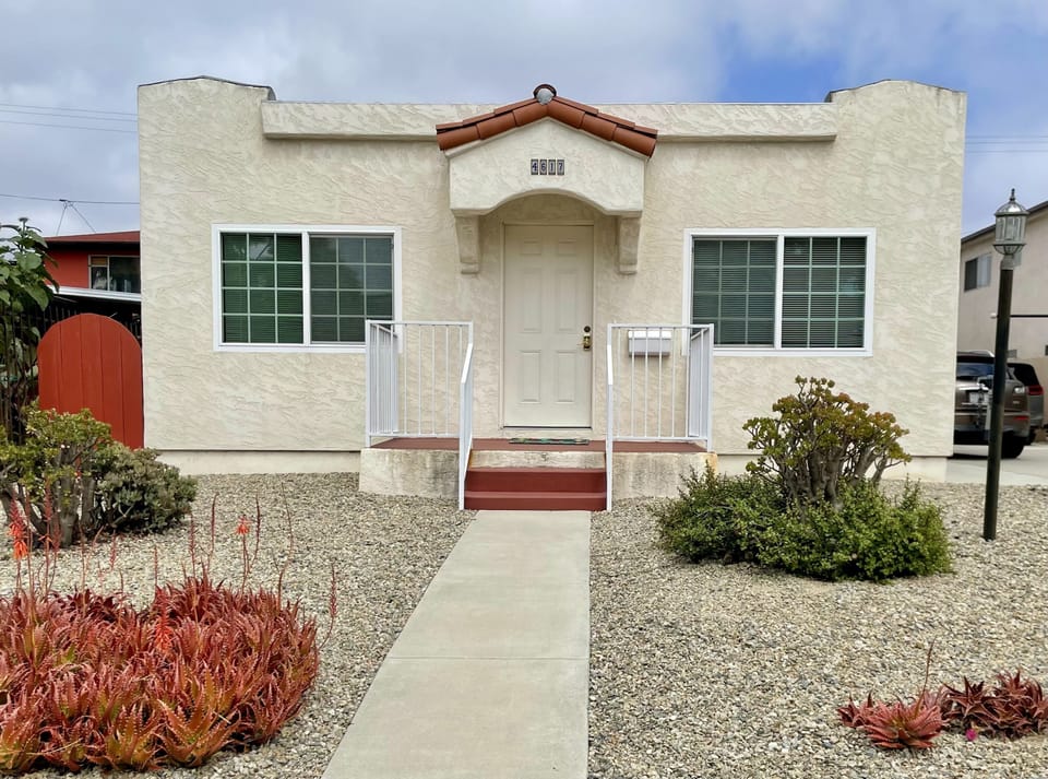 Front of house - just go up 3 steps to begin your getaway