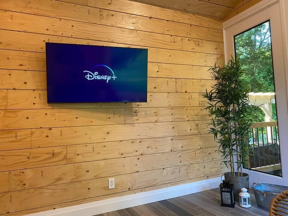 Disney Plus is included, or you can sign in using your own Netflix or Prime account.
