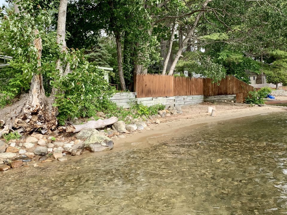 90' of private shared beach access