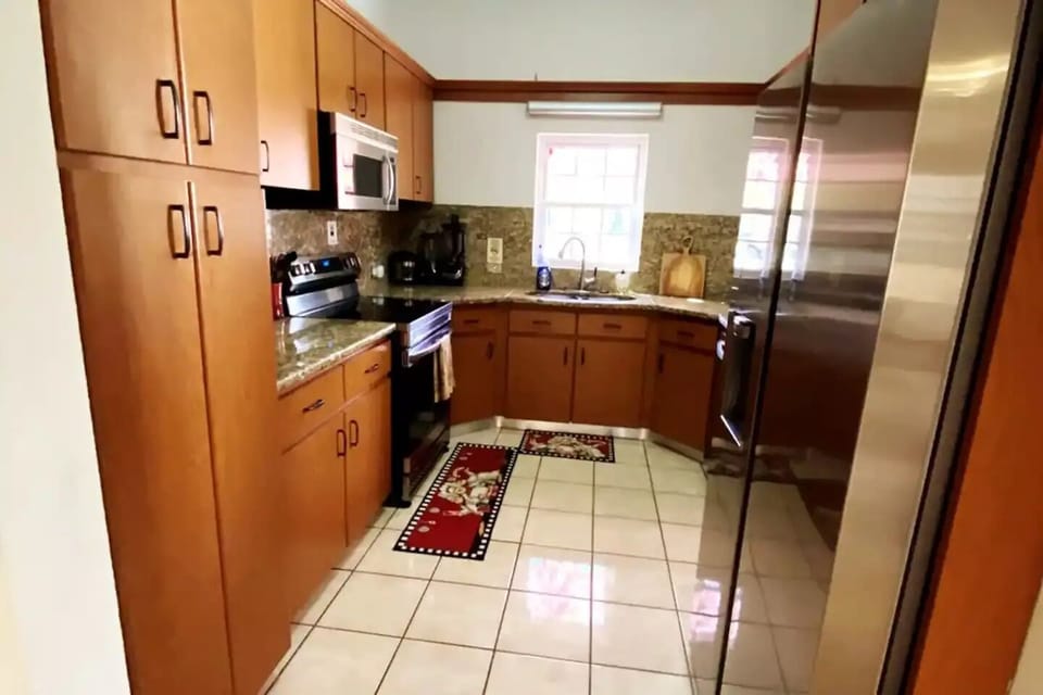Kitchen with all necessary appliances for a comfortable stay