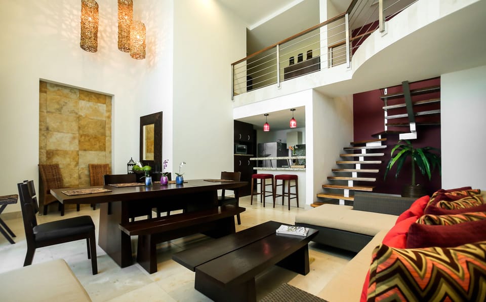 Luxury Loft Merida | Living room | 40-cm LED TV with satellite channels, TV