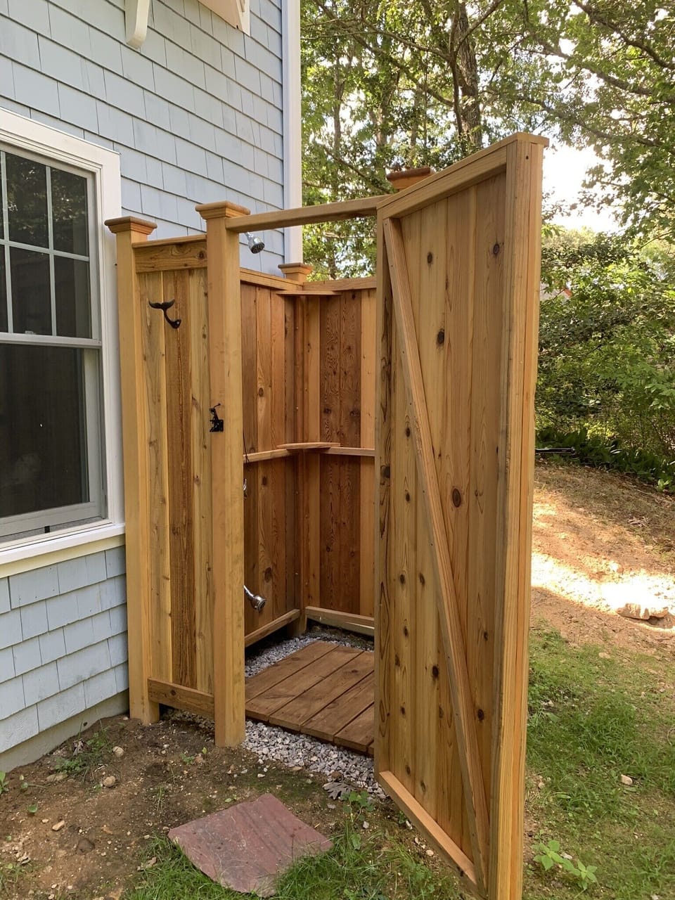 Brand new large outdoor shower
