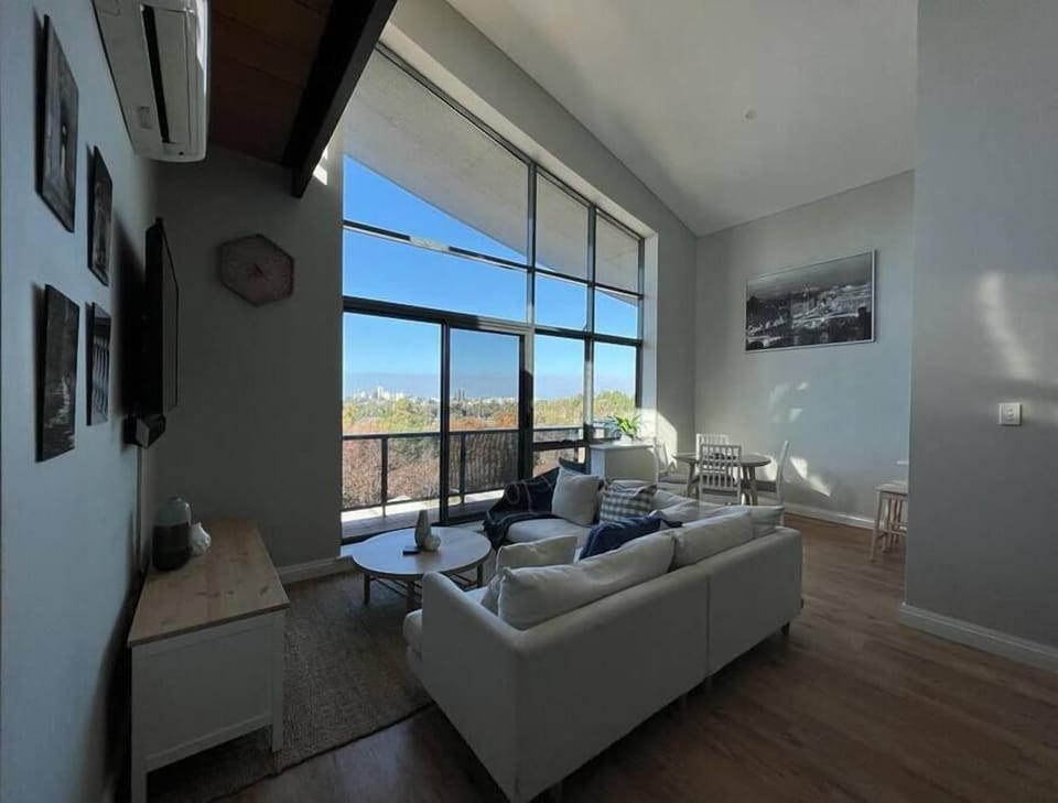 Enjoy the view and watch your free Netflix in the living room.