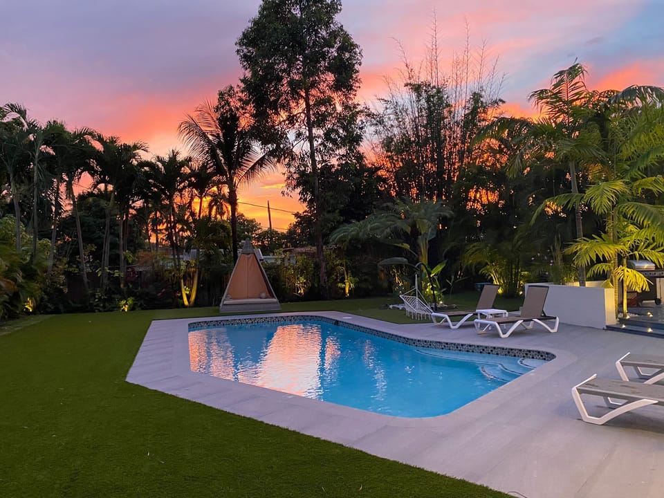 Sparkling Heated Pool.